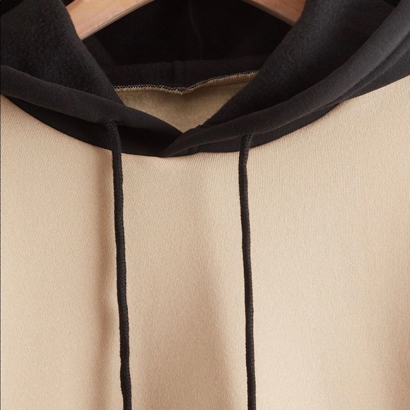 Shein- Colorblock Drawstring Pocket Thermal Lined Hoodie - Picture 3 of 6